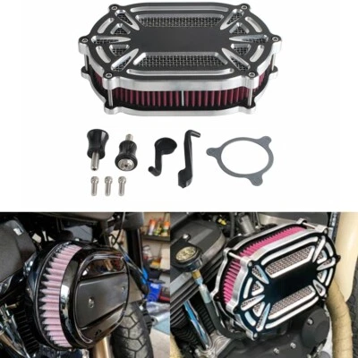 Air Cleaner Intake System Filter Kit For Harley Road Glide Limited FLTRK Softail - Image 1 of 4