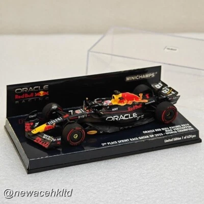 RED BULL RACING RB19 MAX VERSTAPPEN 2ND PLACE MINICHAMPS MODEL 1/43 #410231801 - Image 1 of 2