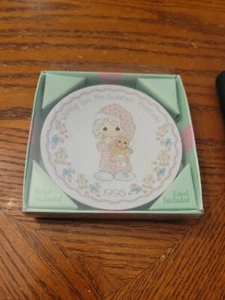 Precious Moments Wishing You The Sweetest Christmas 1993 Collector Plate Box - Picture 1 of 3