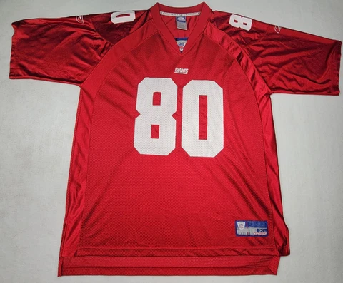 REEBOK XL ON FIELD NFL NEW YORK GIANTS SHOCKEY RED JERSEY LIMITED USE Cover