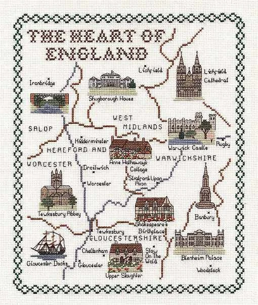 Cross Stitch Map Kits - Image 1 of 1