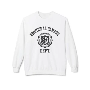Emotional Damage Abt. Rundhalsausschnitt, weiches Grunge Sad Girl Sweatshirt, Alt Indie Y2K - Bild 1 von 11