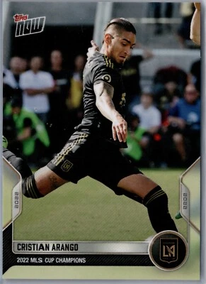 2022 Topps Now MLS #CUP-7 Cristian Arango LAFC Los Angeles FC - Image 1 of 2