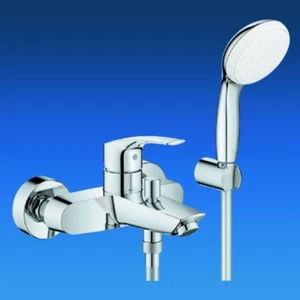 Fg Grohe Eurosmart Rubinetteria Vasca da Bagno Parete Con Tempesta Set Doccia - Foto 1 di 2