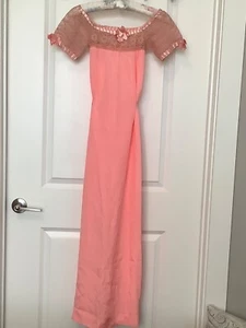 Vintage Handmade Kleid Nachthemd Häkeltop Band Viktorianisch XS/S - Bild 1 von 21