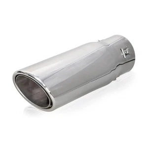 Auspuffblende Endrohr Edelstahl 1 x 87 x 65 mm oval zum anschrauben bis 5,7 cm - Bild 1 von 3