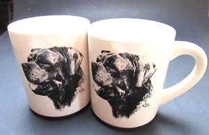 Tazza cane Cindy Farmer Rottweiler vintage 1980 lotto di 2 - Foto 1 di 6