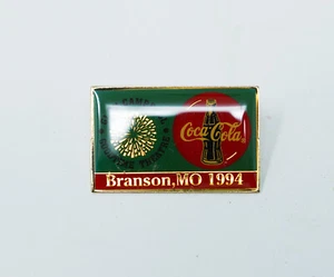 Vintage Coca Cola Branson, MO 1994 1.5" x1" Will Rogers Button Pinback - Picture 1 of 3