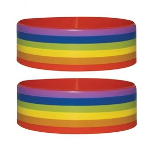 Gummi Armband RAINBOW - Pride ca65x24mm NEU Wristband - Picture 1 of 1