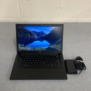 Dell 7480 14" Laptop 2,4GHz i5-6300U 16 GB RAM 256GB SSD Windows 10 Pro z ładowaniem - Zdjęcie 1 z 9