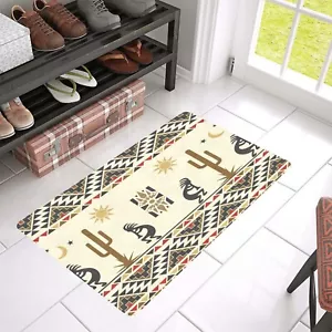 Indoor/Outdoor Doormat, rug, carpet. Southwestern, Aztec, Kokopelli - Picture 1 of 3