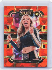 2024 Panini  Select WWE Adriana Rizzo Rookie Card Orange Cracked Ice Prizm RC - Picture 1 of 2