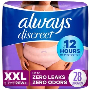 Adult Incontinence Underwear for Women and Postpartum Underwear, XXL, 28 CT - Picture 1 of 9