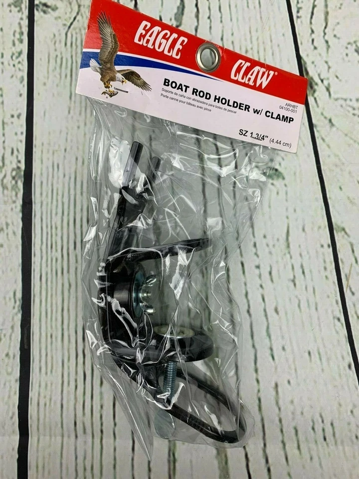 Abrazadera negra con garra de águila en soporte de varilla de metal Foto 1 de 1