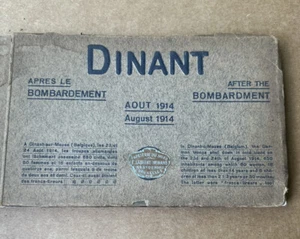 WWI Dinant Belgium August 1914 Booklet Cards German Massacre War - Picture 1 of 7