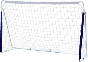 Poste de portería de fútbol portátil 8 x 5 con red para niños resistente con marco de acero - Imagen 1 de 7