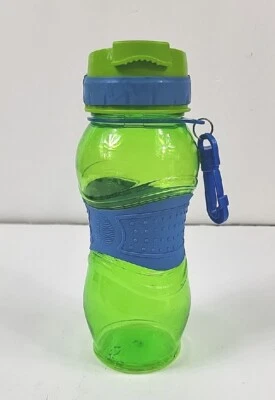 Cool Gear Solid Blue/Green 16 oz Plastic Water Bottle with Locking Sip Closure. - Image 1 of 4