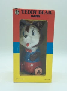 Vintage 60’s-70’s IMCO TEDDY BEAR Bank NEW In Original Box Made In Hong Kong - Picture 1 of 9