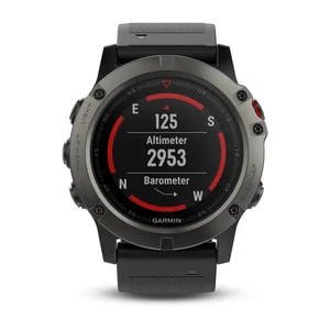 NEU Garmin Fenix 5X (51mm) Saphir Multisport GPS (ohne HRM Brustgurt) - Grau - Bild 1 von 1