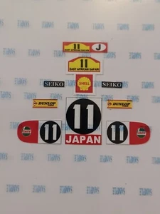 CORGI 394 DATSUN RALLY Reproduction Stickers - Picture 1 of 1