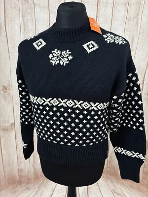 Superdry Nordic Knit Fredericka Fairisle Jumper Sweater UK 14 Christmas BNWT £65 - Image 1 of 4