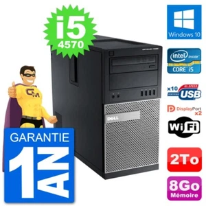 PC Tour Dell 7020 Intel Core i5-4570 RAM 8Go Disque Dur 2To Windows 10 Wifi - Imagen 1 de 3