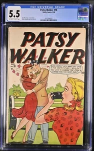 Patsy Walker #18 CGC 5,5 OWW, 1948 FUMETTI TIMELY. AL JAFFEE - Foto 1 di 4