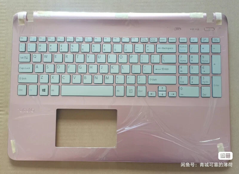 Palmrest US Backlit Keyboard Pink for Sony SVF1531SCW SVF152a23t SVF153a1qt - Image 1 of 1