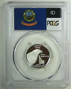 2007-S 25C State Quarter Idaho PCGS PR69 DCAM 90% Silver 22llow0112 - Picture 1 of 2