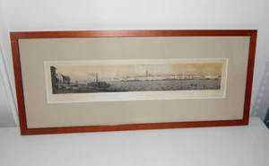 Print "PANORAMA VON ANTWERPEN" Panorama Antwerp Anton Ditzler Gestochen von Ruff - Picture 1 of 12