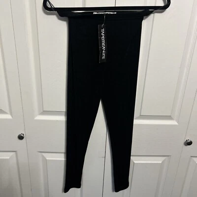 Vintage Tapemeasure Deadstock Black Leggings  Sz S Women’s  Made In USA 90s 80’s - Image 1 of 4