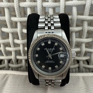 Prague Automatic Men’s Watch - Genuine Diamonds, Water Resistant 10 ATM - 330 FT - Picture 1 of 8