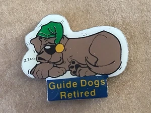 Rare GUIDE DOGS “Retired” Pin Badge - Picture 1 of 2