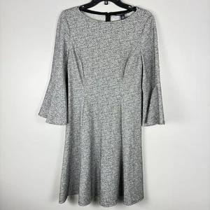 American Living Textured A-Line Dress Sz 6 Long Sleeve Academia Preppy Work - Picture 1 of 8