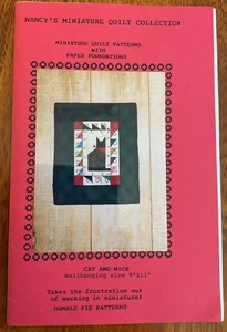 Humble Pie Patterns - Cat and Mice 9” x 11” Miniature - Foundation Paper Piecing - Picture 1 of 4