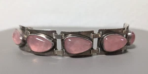 Georg Kramer Altes Silber Armband mit Rosenquarz gk /Georg Kramer Design Vintage - Bild 1 von 24