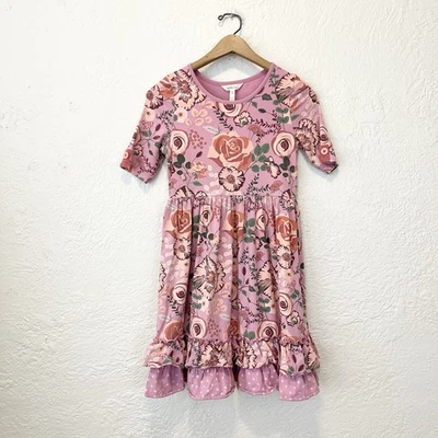 Vestido Matilda Rosa Floral Volantes Niñas 14 Foto 1 de 4