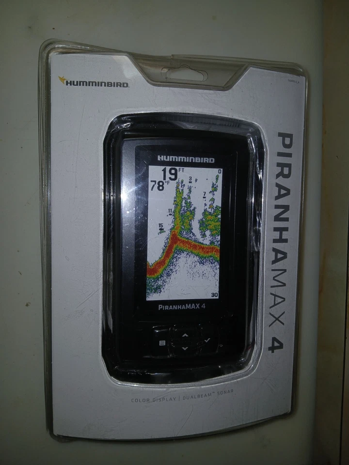 Humminbird PiranhaMAX 4 FISH FINDER Dual Beam Sonar 🎣 Sealed New - Image 1 of 1