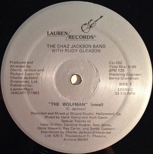 The Chaz Jackson Band With Rudy Gleason - The Wolfman (12") (Very Good Plus (VG+ - Picture 1 of 1