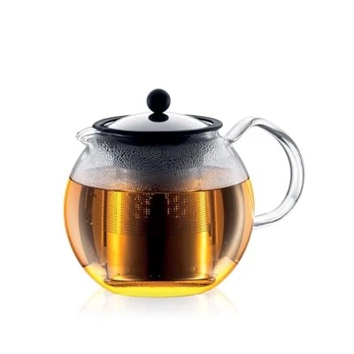 Bodum 1801-16 ASSAM Tea Press  Permanent Filter  Glass Handle  1.0 L/34 oz) - - Image 1 of 3