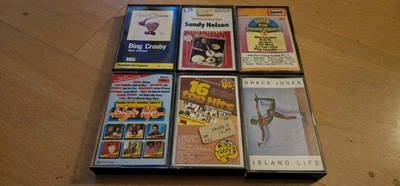 6x MC,Grace Jones,High Life,Bing Crosby White Christmas,Sandy Nelson,Club Top 13 - Bild 1 von 4