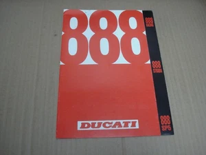 1993? Ducati 888 Motorcycle Brochure Racing Strada SP5 - Bild 1 von 3