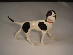 FIGURINE STARLUX FERME CHIEN BLANC ET NOIR EPAGNOL BRETON - Bild 1 von 1