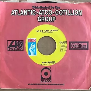 Rufus Thomas-Do the Funky Chicken 45-1969 Funky Soul in Company Sleeve-VSVG+ - Imagen 1 de 2