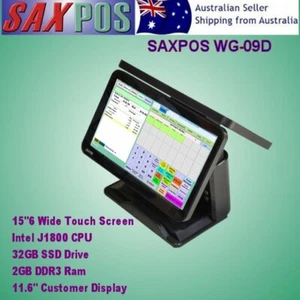 SAXPOS WG-09D 15.6"Widescreen (All-in-One) Touch Terminal 15.6" Customer Display - Picture 1 of 5