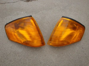 MERCEDES SL 129 300SL 500SL 600SL LEFT RIGHT CORNER LIGHT AMBER BOSCH SET - Foto 1 di 6