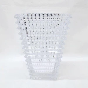 Baccarat Eye Vase Rectangular S Height 7' Flower vase F/S from Japan - Picture 1 of 17