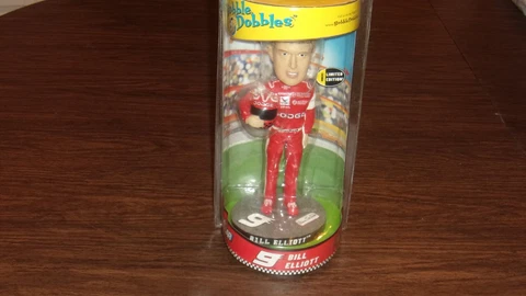 NIB Bill Elliott Bobble Dobbles #9 Nascar Dodge Collectible Bobblehead Doll Cover