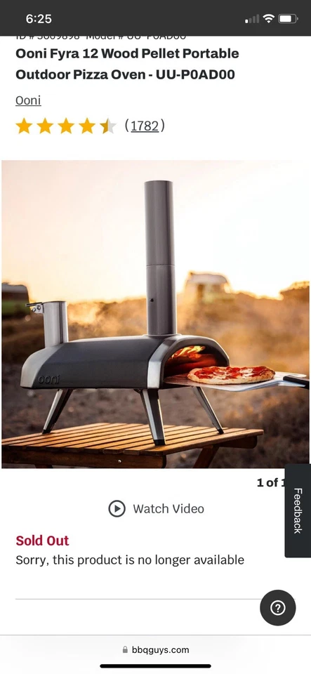 Ooni Fyra Portable Wood-fired Outdoor Pizza Oven - 100
