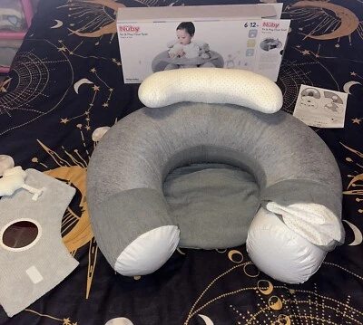 nuby sit and play floor seat inflatable baby seat - Image 1 of 4
